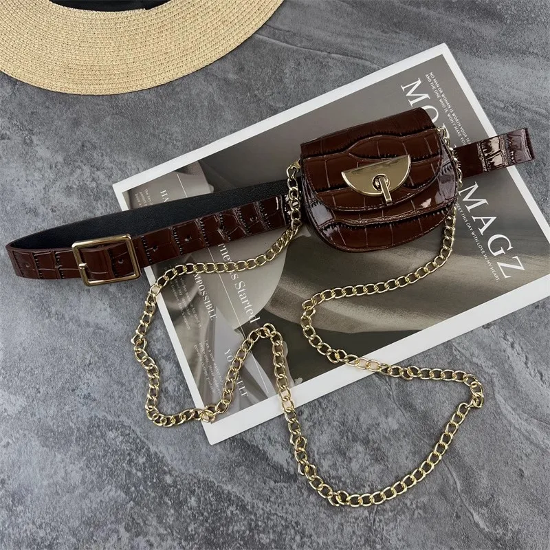 Women's PU Leather Bag Corset Female Cummerbund Coat Waistband Dress Decration Narrow Belt J1692