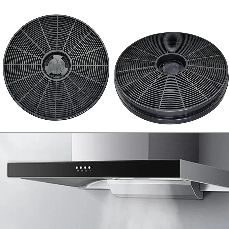

2PCS Kitchen Filter Range Hood Activated Carbon Filter 174mm*174mm*25mm Filter Efficient Smell Control Range Hood Parts
