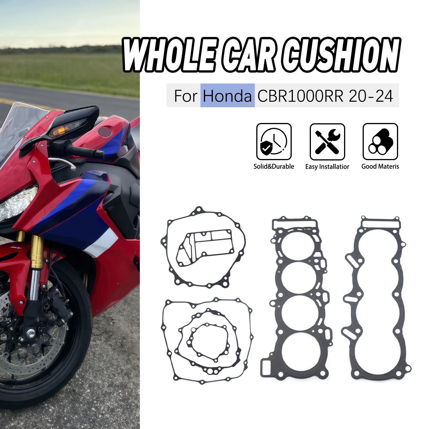 

Motorcycle Complete Cylinder Engine Head Overhaul Gasket Repair Pad Mat Set For Honda CBR1000RR CBR1000 RR 2020-2024
