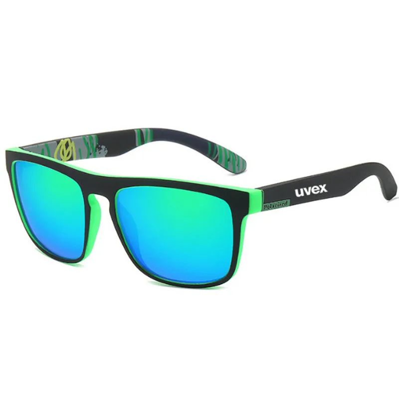 UVEX New Men\'s Polarized Sunglasses Colorful Film Sports Sunglasses Elastic Paint PC Frame Glasses