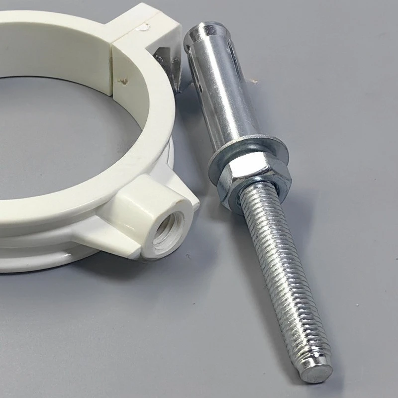 Fastener Hardware Round Hose Clamp Pipe Fitting Expansion Screw Suspension Pipe Holder Galvanized Iron PPR/PVC