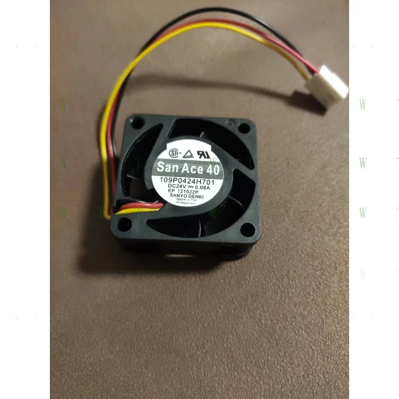 H 1 шт. для вентилятора SANYO 109P0424H701 DC 24 В 0,08 А 40*40*15 мм 3-контактный охлаждающий вентилятор