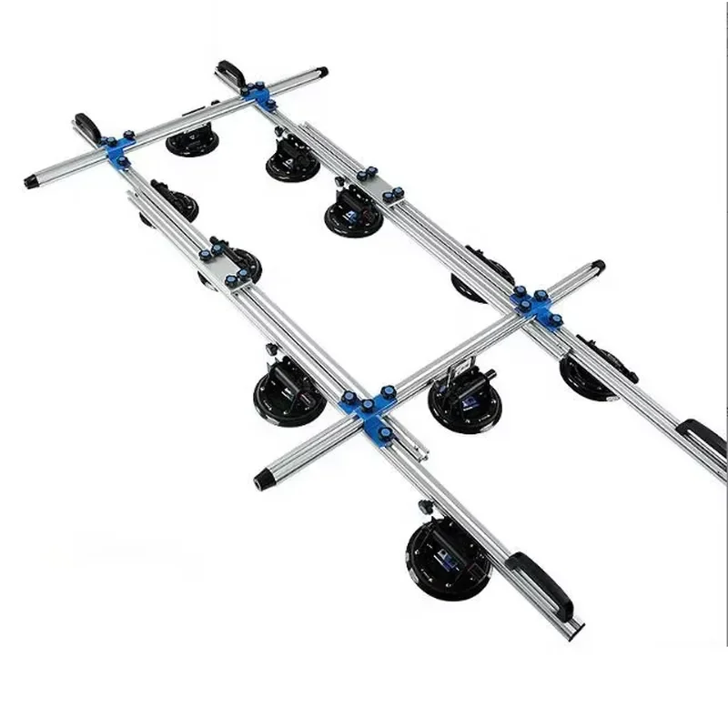 Two-person Plate Lifter Air Pump Tile Suction Cup for Large Flat Tiles Adjustable Vacuum Tensioner Seamless Splicer Sucker