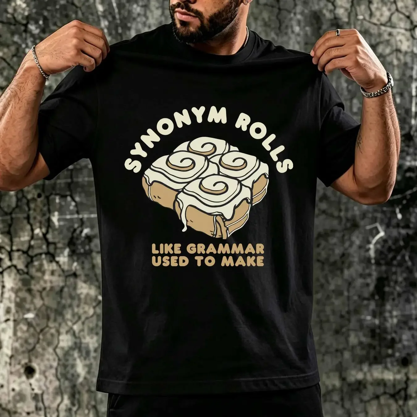 washed T Shirt Black Synonym rolls Bookworm Grammar Vocabulary English Teacher Literature for Teachers vintage Washed