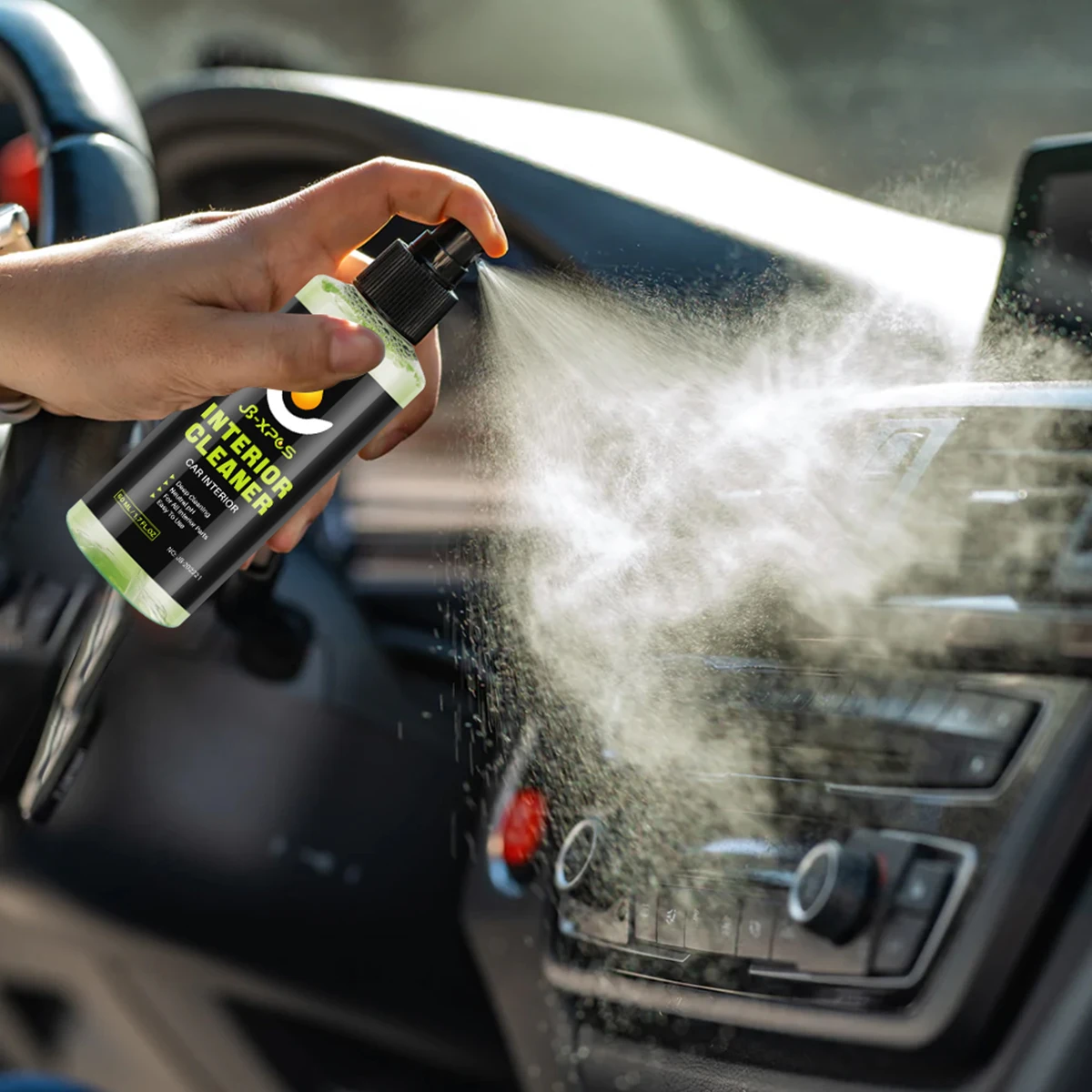 Car Interior Cleaning Spray Ceiling Cleaner Leather Flannel Woven Fabric Water free Multipurpose Auto Dash Cleaning Tool