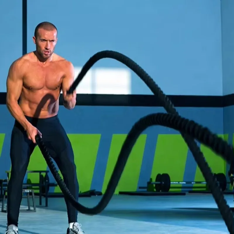 Weighted Battle Jump Rope Core Strength Home Gym Training Equipment
