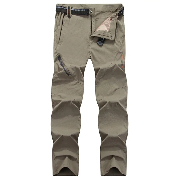 Four Sided Elastic Quick Drying Pants for Men's Mountaineering Outdoor Pants, Light and Thin for Women's Summer Elastic Breathab