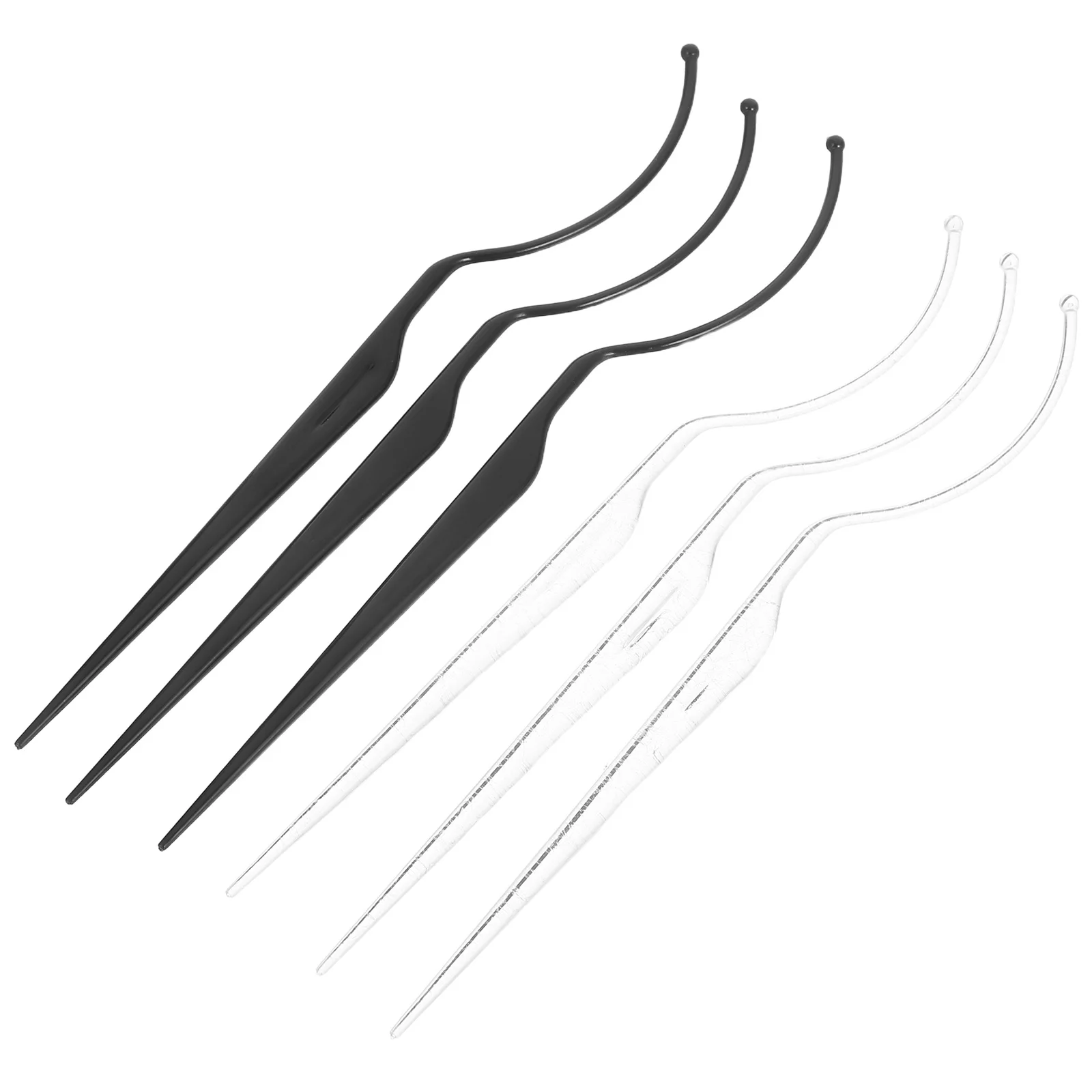 6 stks Valse Verstelbare Salon Accessoires Curve Duurzaam Plastic Wimper Wimper Hulpgereedschap Enten Tool Salon Thuisgebruik