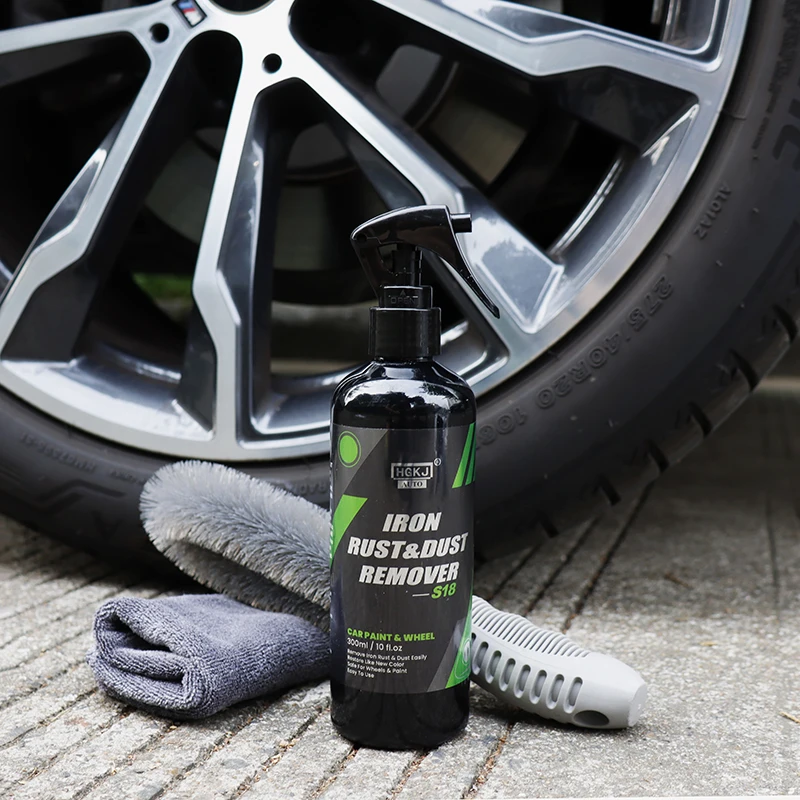 Removedor de ferrugem do carro remover pó de tinta spray roda de ferro limpeza kit de reparação de carros auto ferrugem proteção & prevenção