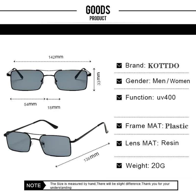 New Women Brands Design Anti-Reflective Mirror Sunglasses Fashion Metal Square Glasses Classic Men Out Door Sun Glasses view 6