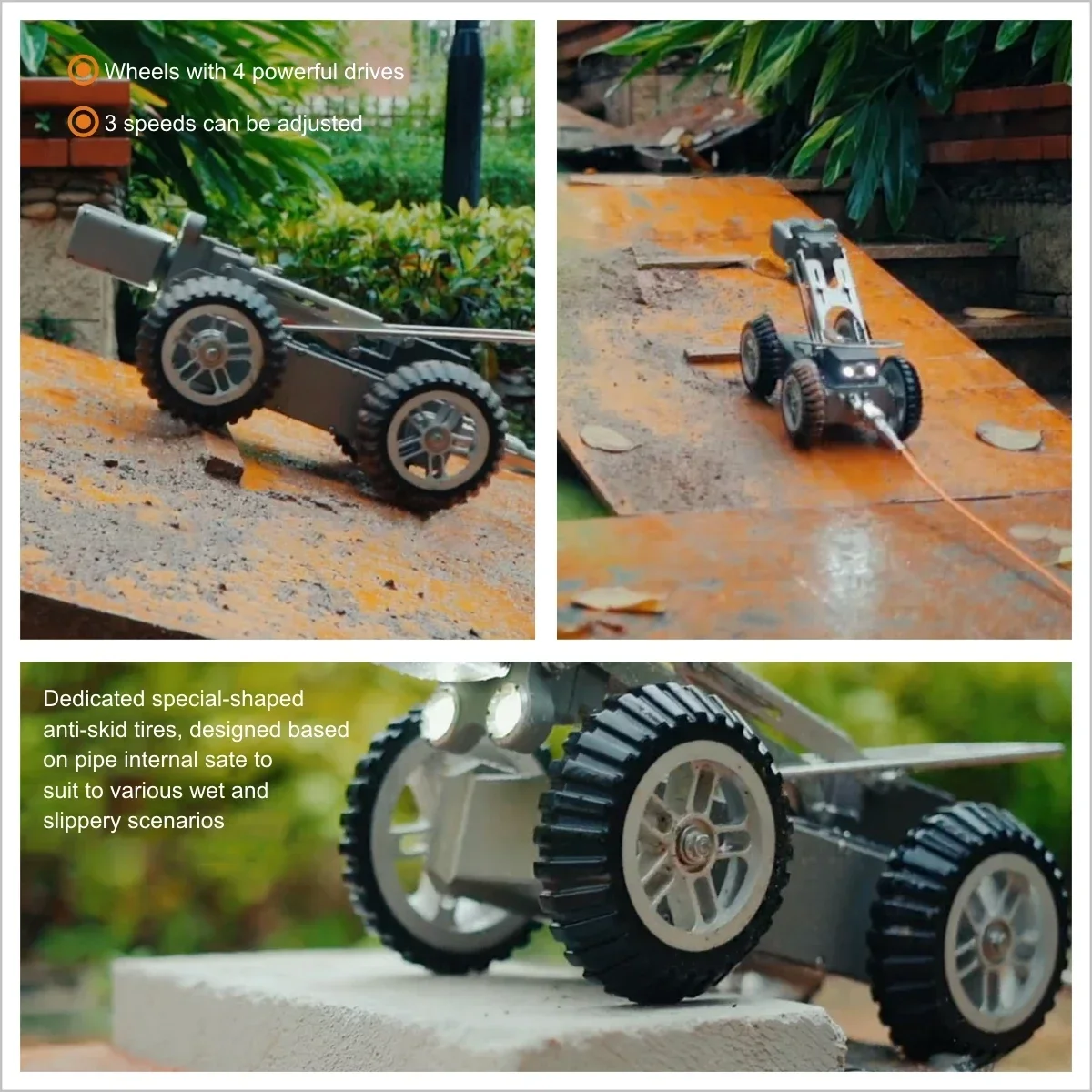 Detector de vazamento de água MARWOS V18 PLUS com pé grande e multi-sensor