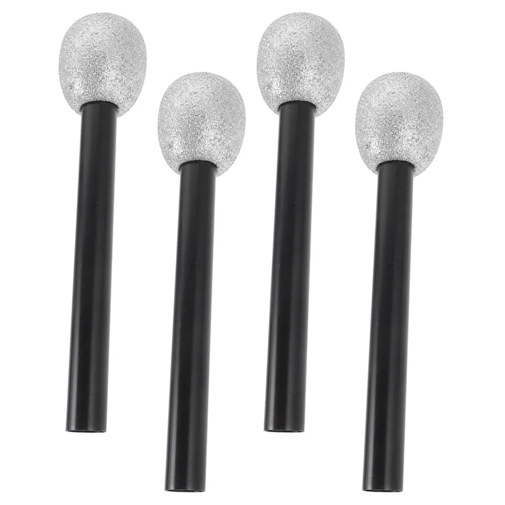 

4 Pcs Makeup Costume Props Simulation Microphone Toddler Kids Toys Foam Microphones for