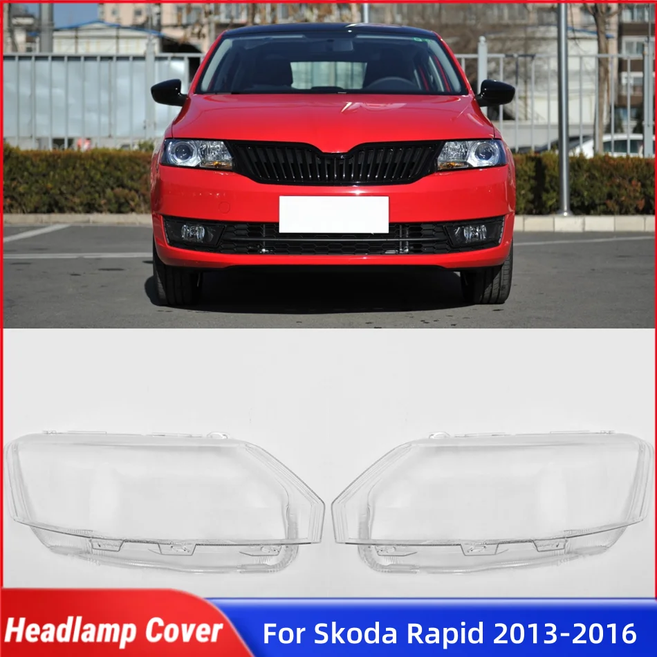 

Для Skoda Rapid 2013 2014 2015 2016, автоаксессуары, крышки для ламп, корпус фары, передняя фара автомобиля, крышка объектива, корпус фары