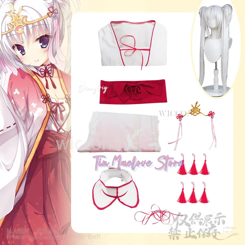 

a7d@Tomotake Yoshino Galgame Anime Senren*Banka Cosplay Costume Japanese Kimono Dress Lencerias Lolita Wigs Sexy Girls Customize