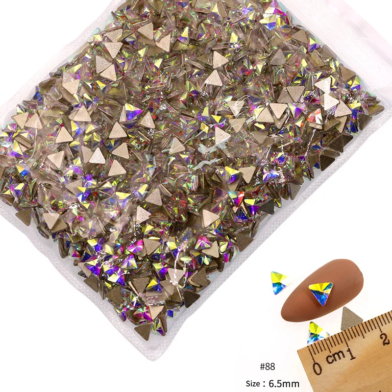 VDD 81-118 Großhandel 1440 Stück Glasrhinestones Kristall AB Flache Rückseite Glänzende Strass-Steine für DIY-Handwerk Nagelkunst-Zubehör – Detail 14