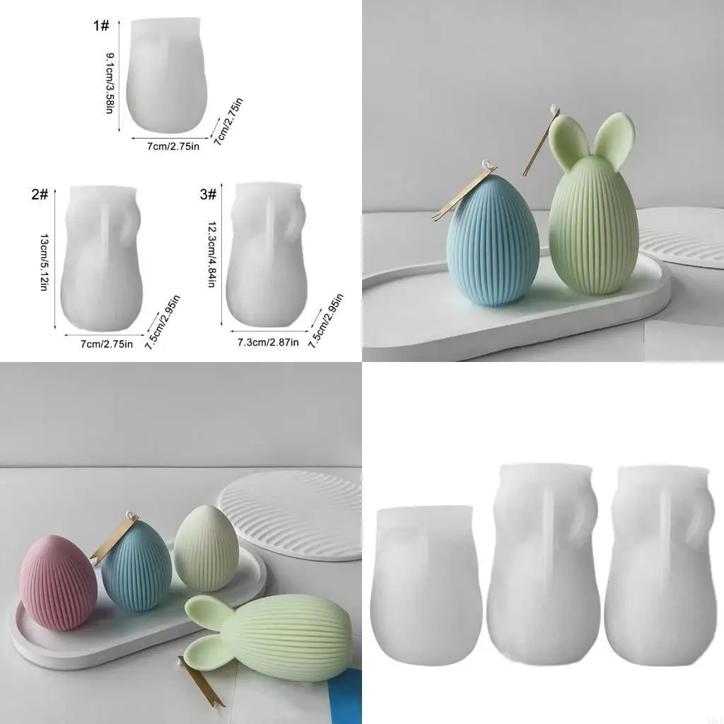 

N2UE Creative Easter Eggs Ornaments Mold Resin Mould for Home Decors and Projects