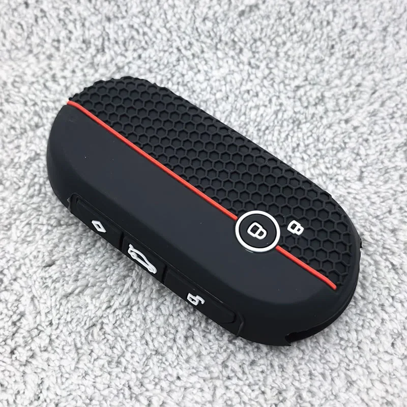 4 Buttons Silicone Car Remote Smart Key Shell Keychian Cover Key Case for BMW MINI J01 J05 U25 F65 F66 2024 Fob  Accessories