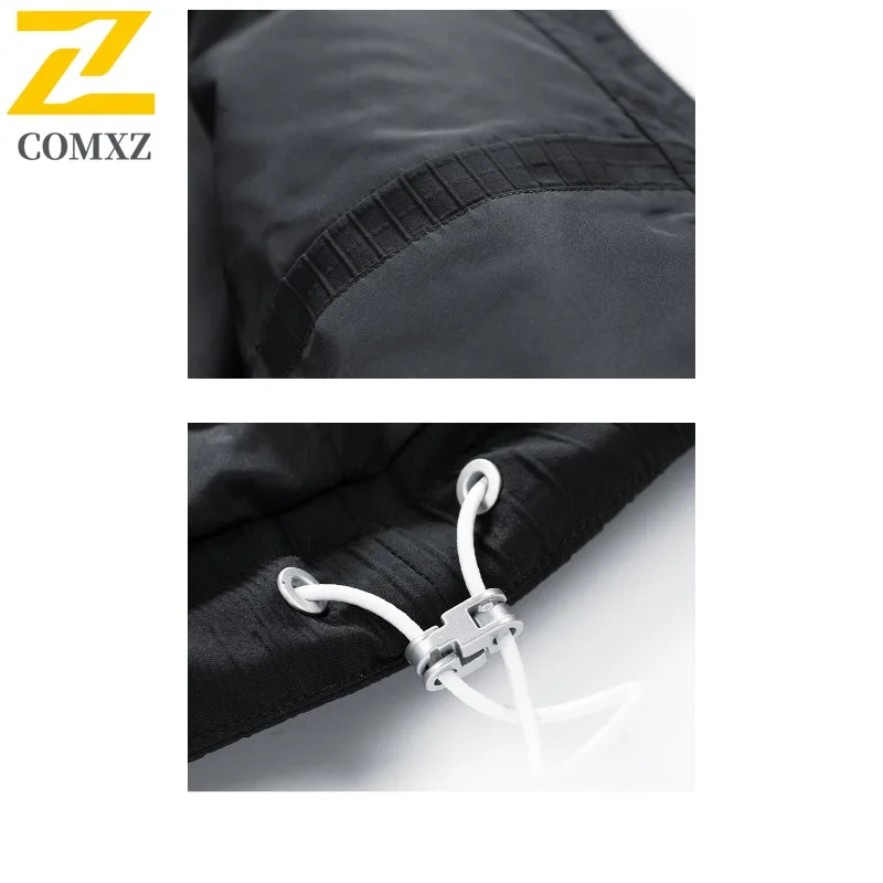 COMXZ Men Bread Jacket 2025 Lightweight Top Street Ski Casual Cold-Resistant Hiking Puffer Jacket Simple Snow Winter Jackets