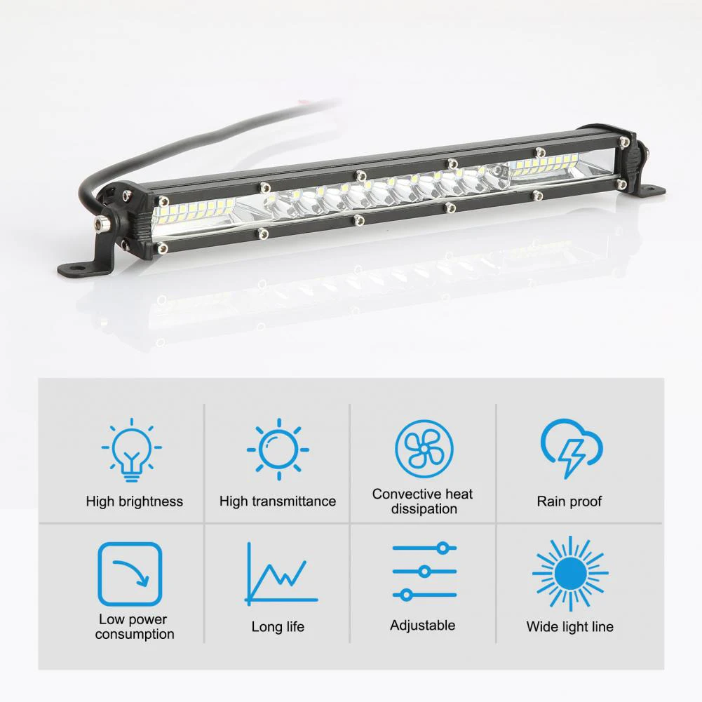 Car LED Work Light Bar Flood Spot Light Driving For Offroad Truck SUV ATV 2024 Hot Sale Brand New And High Quality