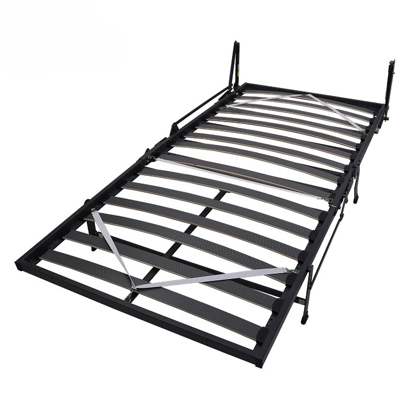 

Hidden wall bed integrated storage folding bed flip double folding beds hardware, invisible beds folding