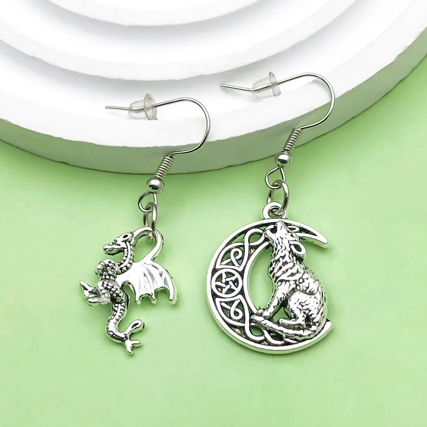 20/24pcs Animal Charms Alloy Fox, Skull, Dragon, Snake, Wolf Pendants for DIY Bracelets Necklaces Jewelry Making Accessories