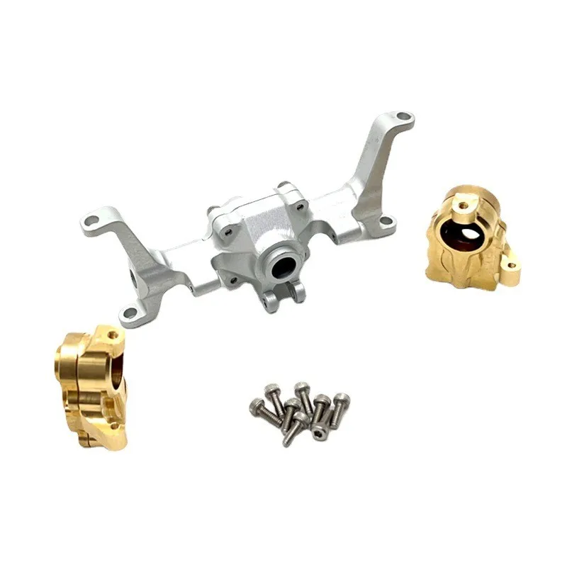 Metal upgrade CNC process Front axle housing Brass steering cup For FMS 1/24 Xiaoqi FCX24 RC car spare parts