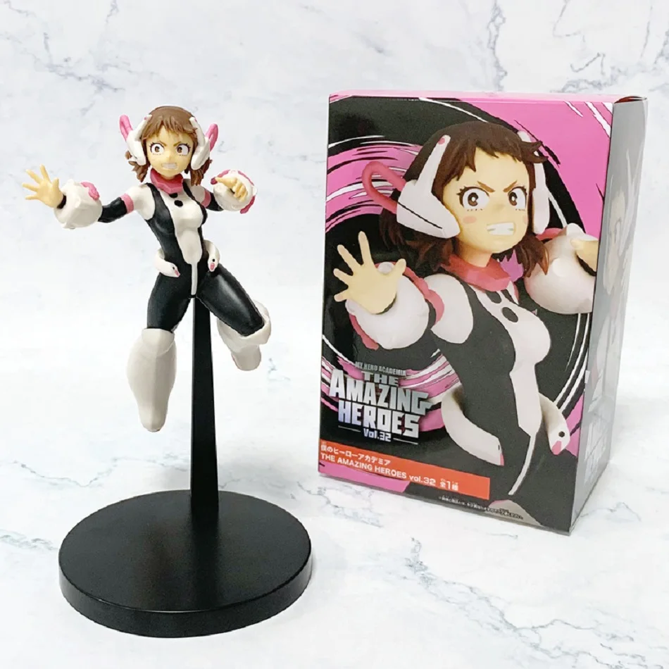 18cm My Hero Academia Anime Figur Uraraka Ochaco Actionfigur Midoriya Izuku/Bakugo Katsuki Sammlerfigur Modell Spielzeug Geschenk – Detail 2