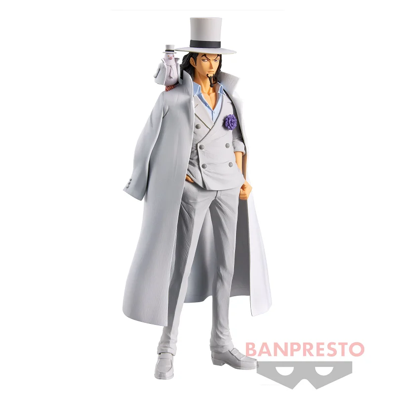 Bandai Original Banpresto Anime One Piece DXF The Grandline Men Wano Country Rob Lucci PVC Action Figure Collectible Model Toys