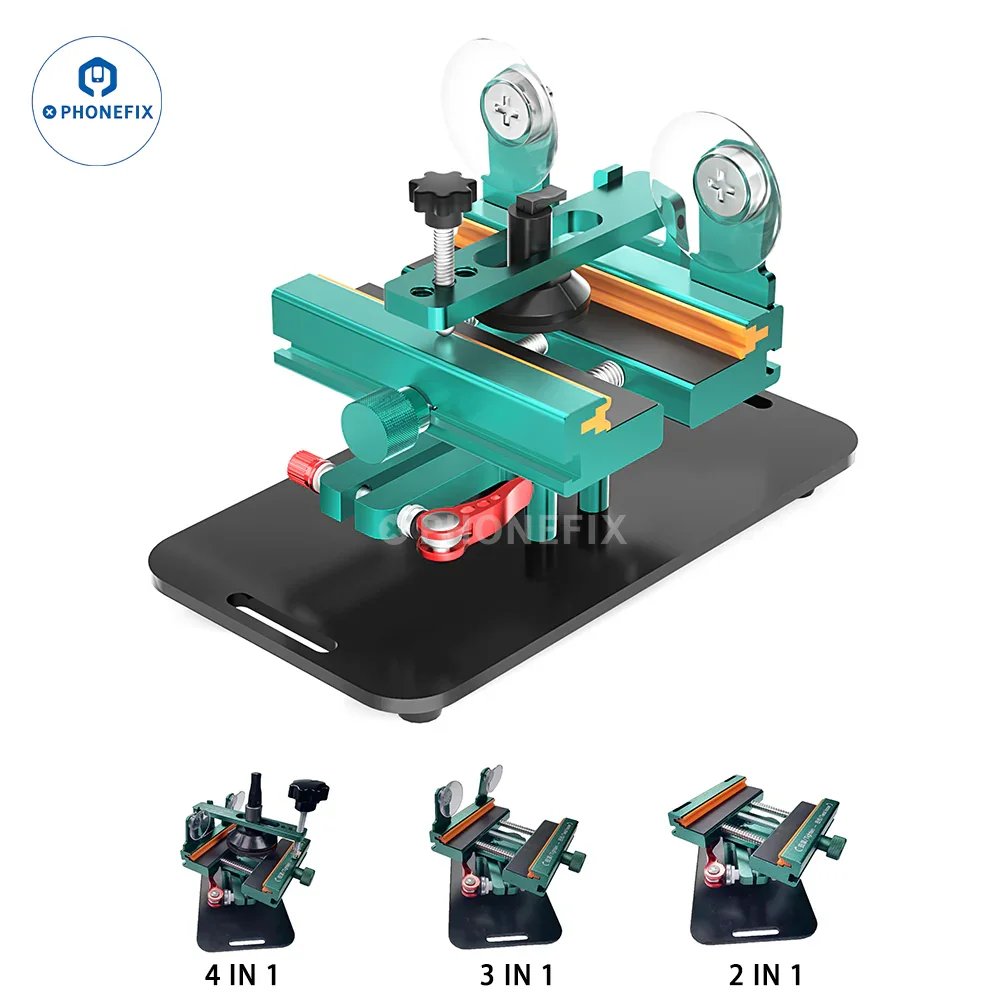 HW-172 4 in 1 multi-fungsi ponsel pembongkaran perlengkapan 360 derajat rotasi pemanas Gratis layar penghapusan Clamp pemisah