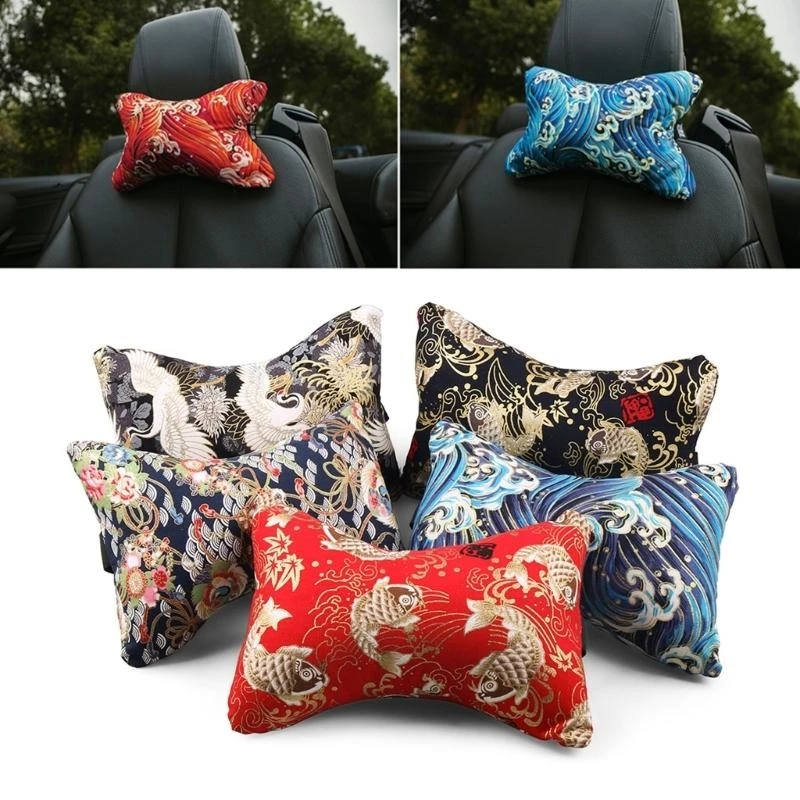 

A2UC Japanese Car Headrest Pillow Road-Pal Headrest Adjustable Car Head Neck Support Car Sleeping Pillow for Kids