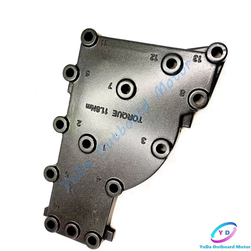 63V-41113 Cylinder Outter Cover For Yamaha Outboard Motor 2T 9.9HP 15HP Exhaust Cover Parsun Hidea Seapro HDX 63V-41113-00