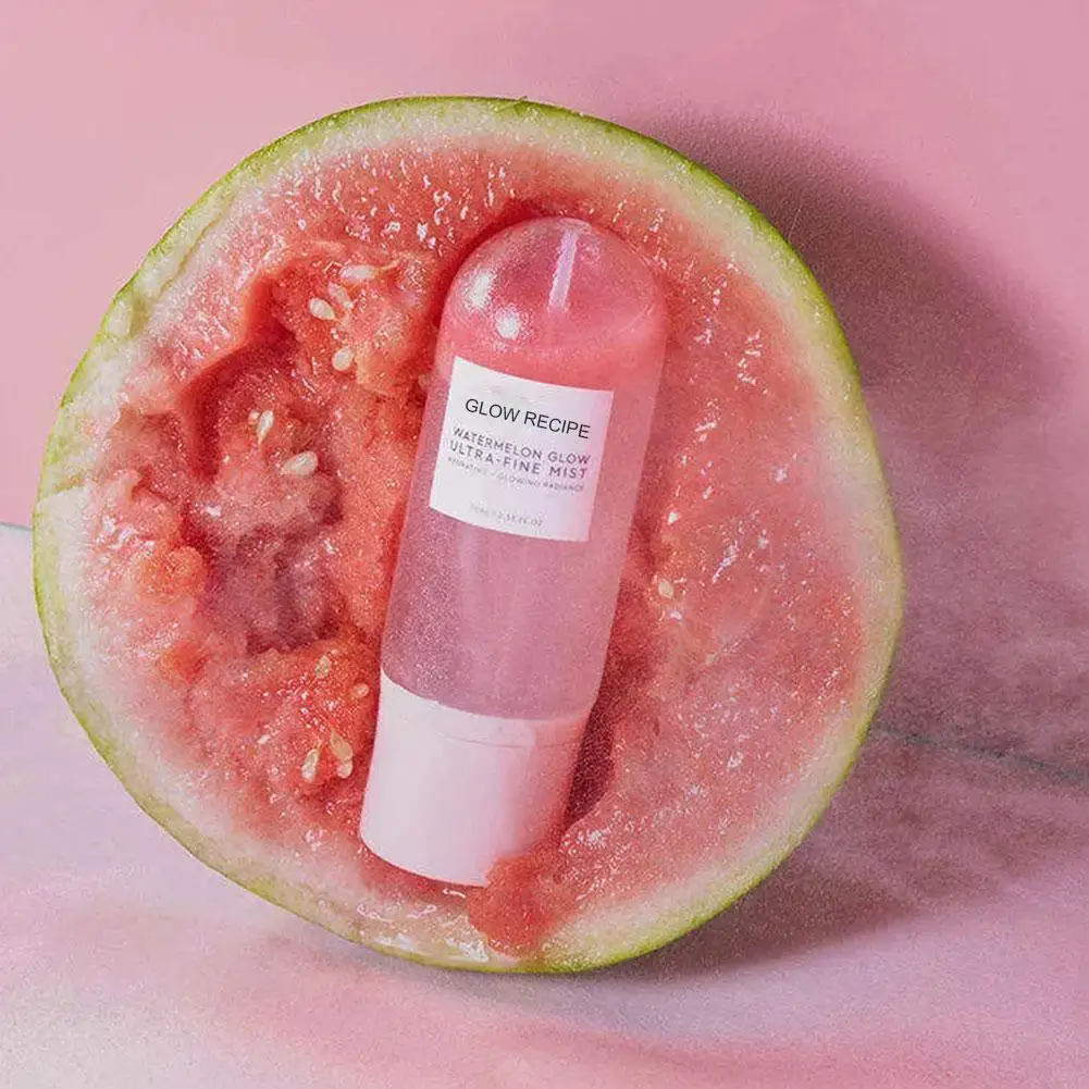 Spray Facial brillante de sandía, niebla hidratante de sandía, ácido hialurónico hidratante, refrescante, ilumina el cuidado de la piel seca