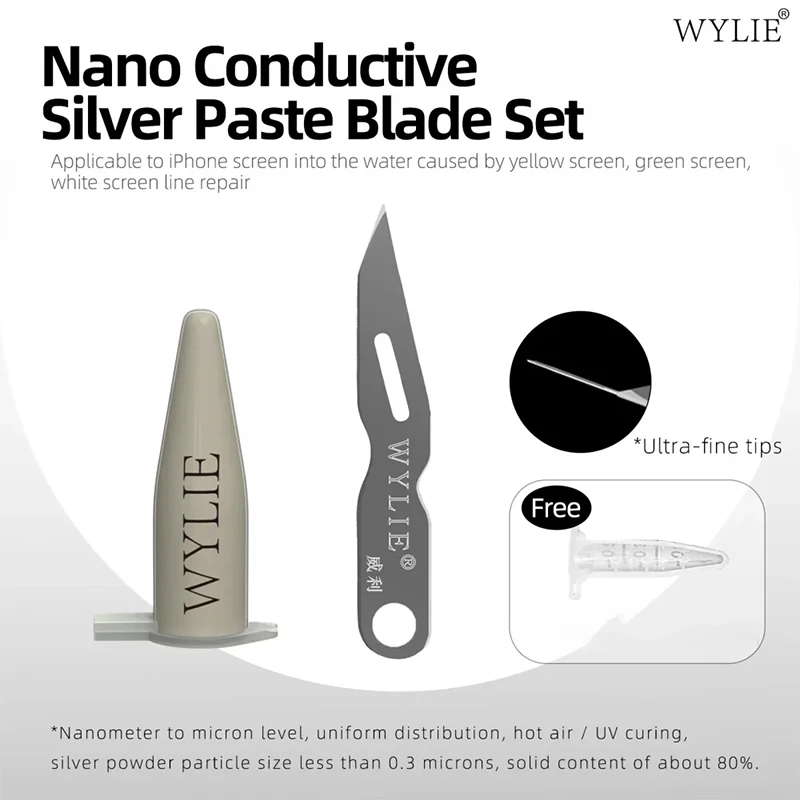 

WYLIE Nano Conductive Silver Paste ITO Conductive Silver Paste Flexible Screen Repair Circuit Silver Paste for Phone Repair