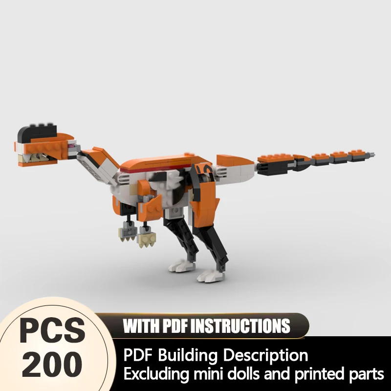 

Creators Animal Series Model MOC Building Bricks Monolophosaurus Modular Technology Gifts Holiday Assemble Children Toys Suit