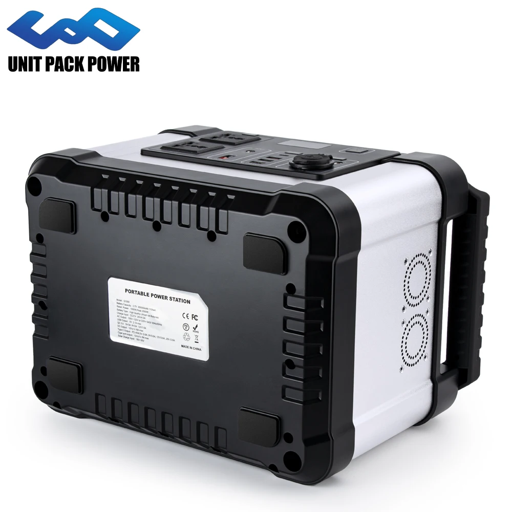 Portable Power Power Station High Capacity 1000W Solar Outdoor Camping Uninterruptible Power Supply (UPS)