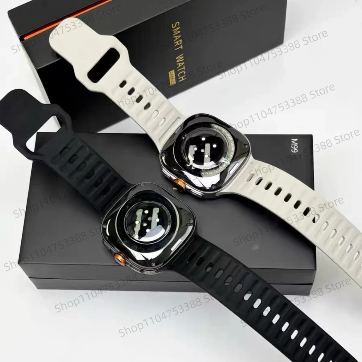 2025 جديد M99 Smartwatch الإصدار العالمي 2.4 بوصة AMOLED شاشة إدراج بطاقة Sim GPS WiFi 190 ° لعبة الكاميرا الدوارة أندرويد 10.0 #3