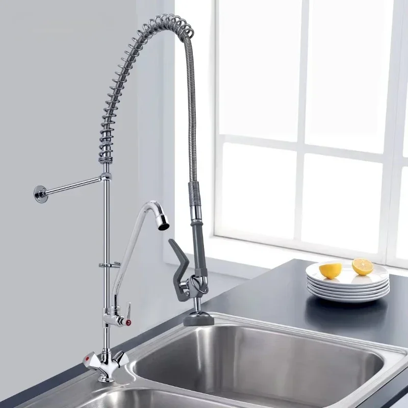 Classical Style Pre Rinse Industrial Faucet High Pressure Prerinse Dishwasher Faucet