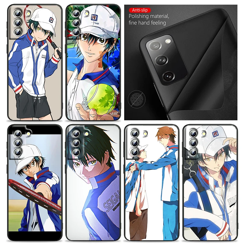 Anime The Prince Of Tennis Cool Phone Case For Samsung S24 S23 S22 S21 S20 FE S10 S10e Ultra Plus Lite Black Soft Cover