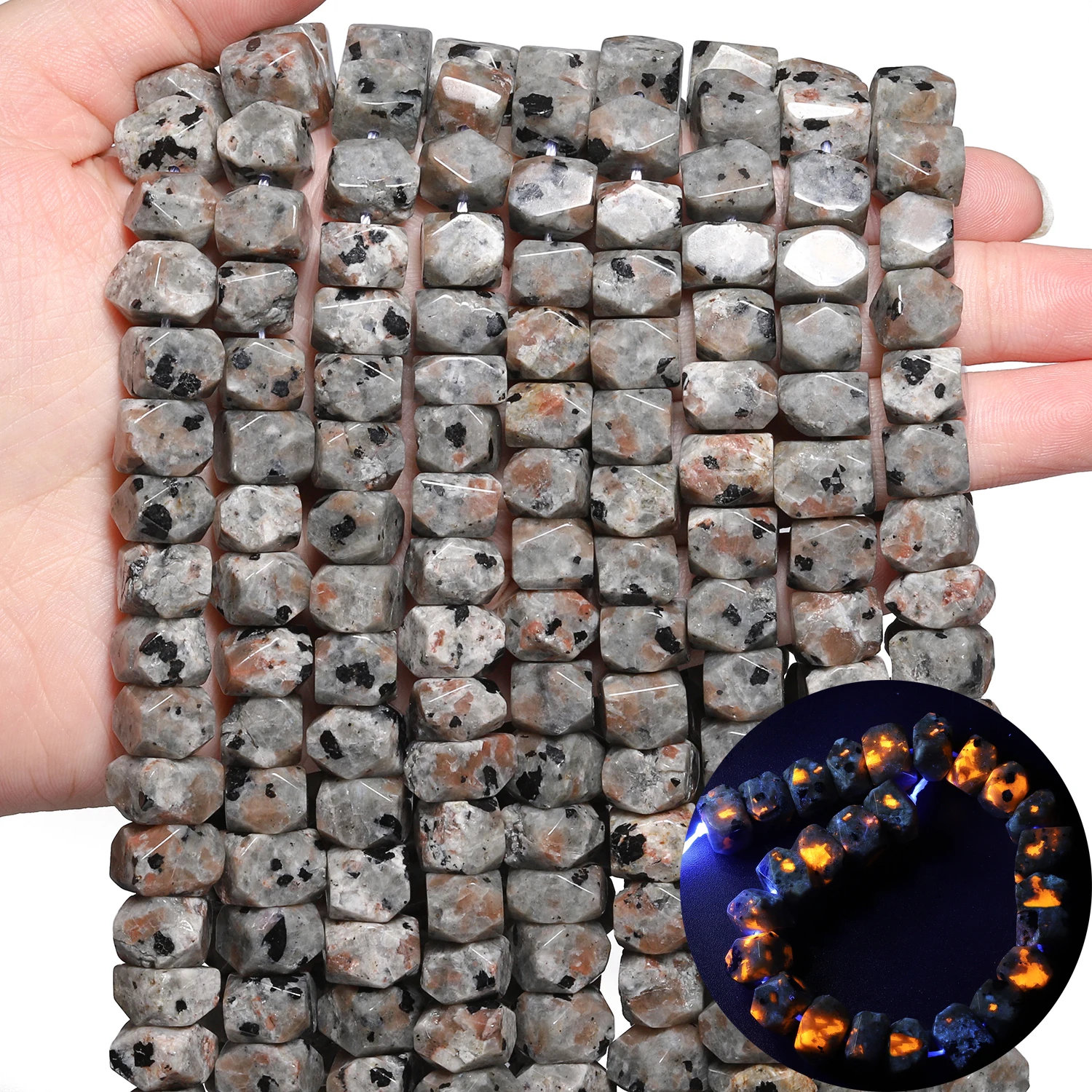 6x11mm AAA Irregular Yooperlite Natural Flame Stone Beads Spacer Beads For Jewelry Making Diy Charms Bracelets Accessories