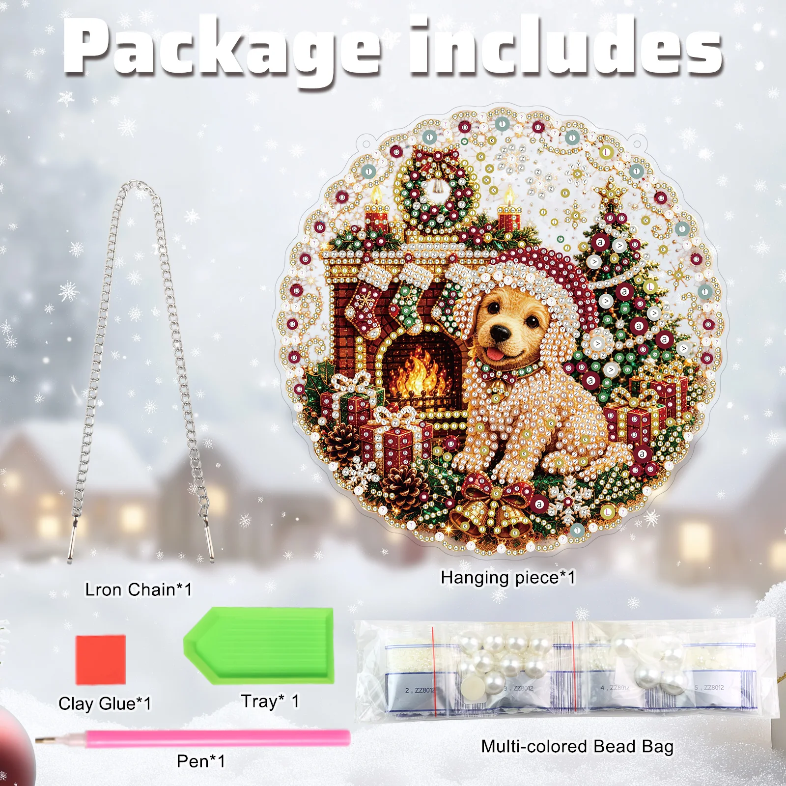 Christmas Pearl Diamond Painti - Art Craft For Christmas ulasan dan harga