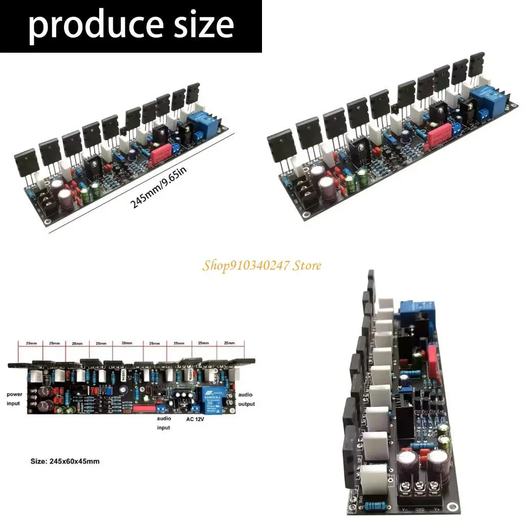 

Q22A High Fidelities Mono 500W Amplifier Board Single Channel Power Amplifier DIY