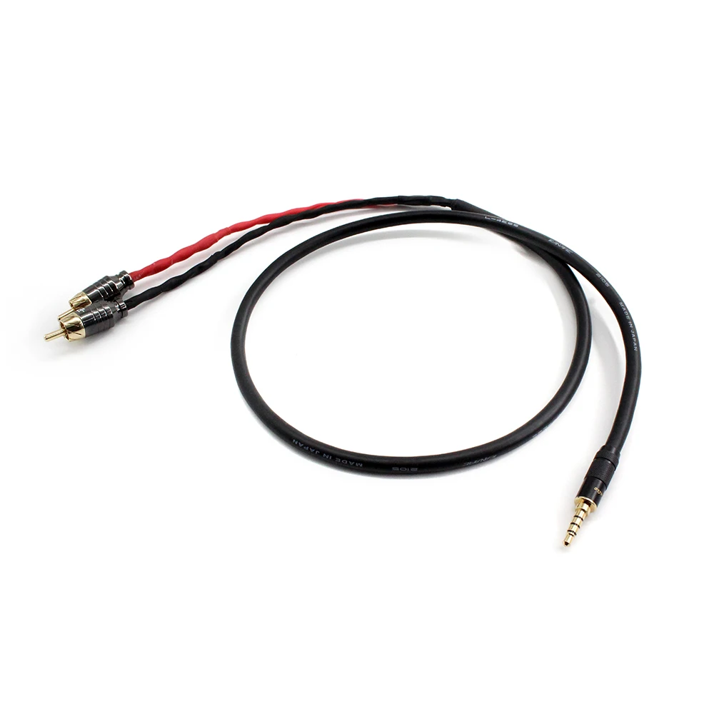 CANARE L-4E6S HIFI TRRS Balanced 2.5mm to 2 RCA Male Audio Cable For Cayin N5 Iriver AK240 AK380 AK120II Amp Onkyo DP-X1