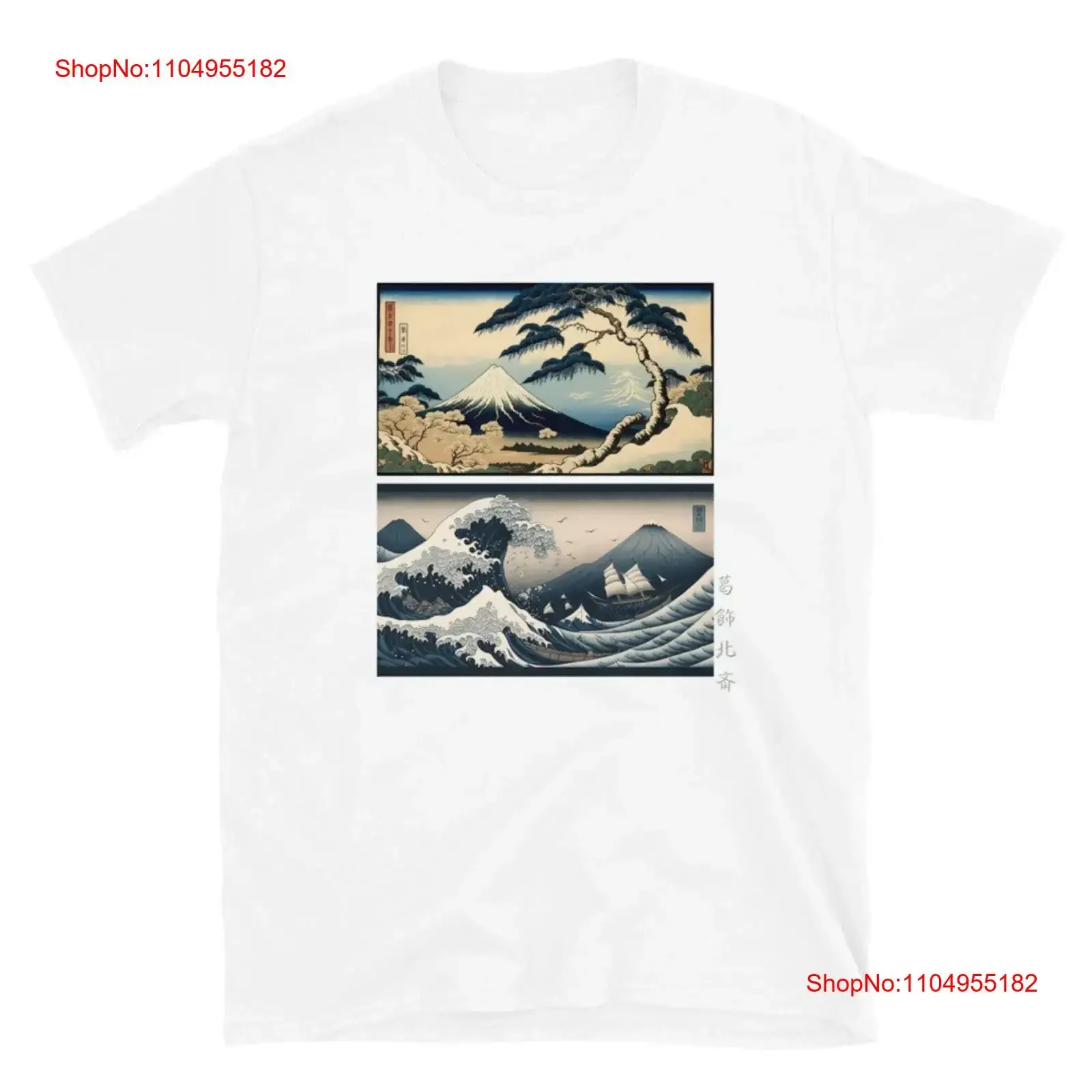 

The Great Wave off Kanagawa by Katsushika Hokusai Japanese ArT T Shirt Aka fuji Ukiyo e Inspired vintage Washed Breathable