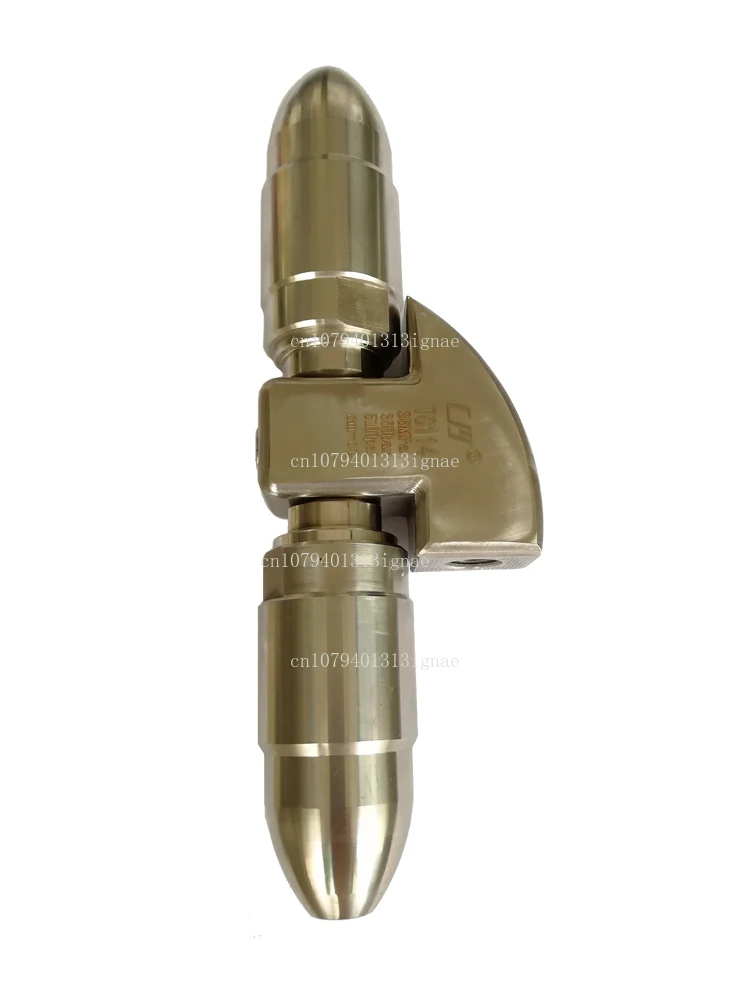 

High-efficiency high-pressure cleaning turbine nozzle for front and rear rotating pipe cleaning nozzle