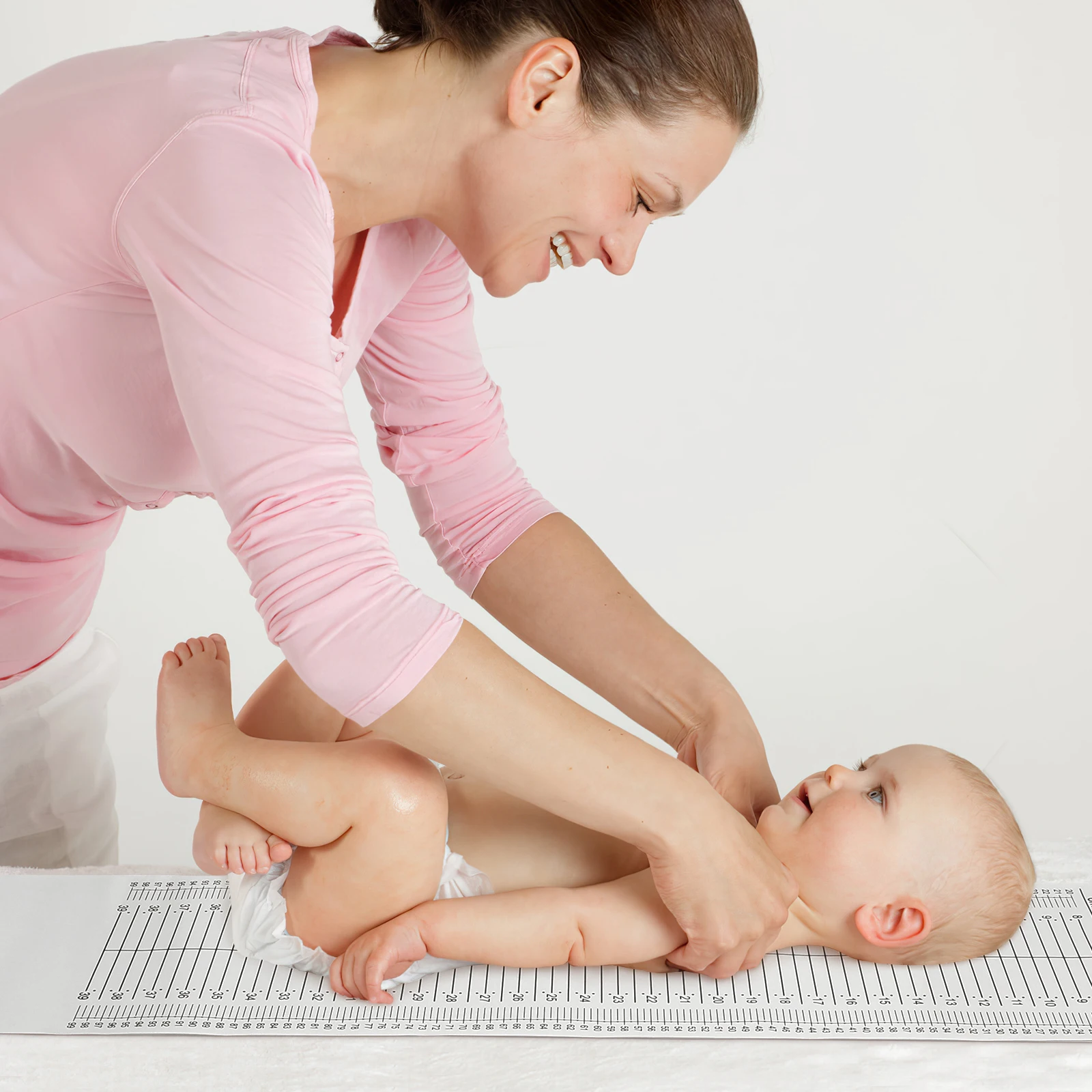 

Newborn Height Measurement Ruler Mat PVC ABS Skin-Friendly Easy Clean Growth Monitor Home Use Toddler Measuring Device