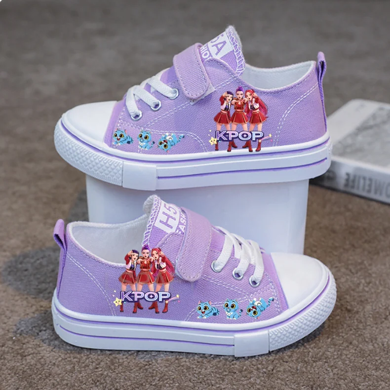 Hot Brand Kpop Kids Shoes Children\'s Sports Shoes Casual Shoes Pink Shoes For Girls Kpop Cartoon Shoes For Girls Boys