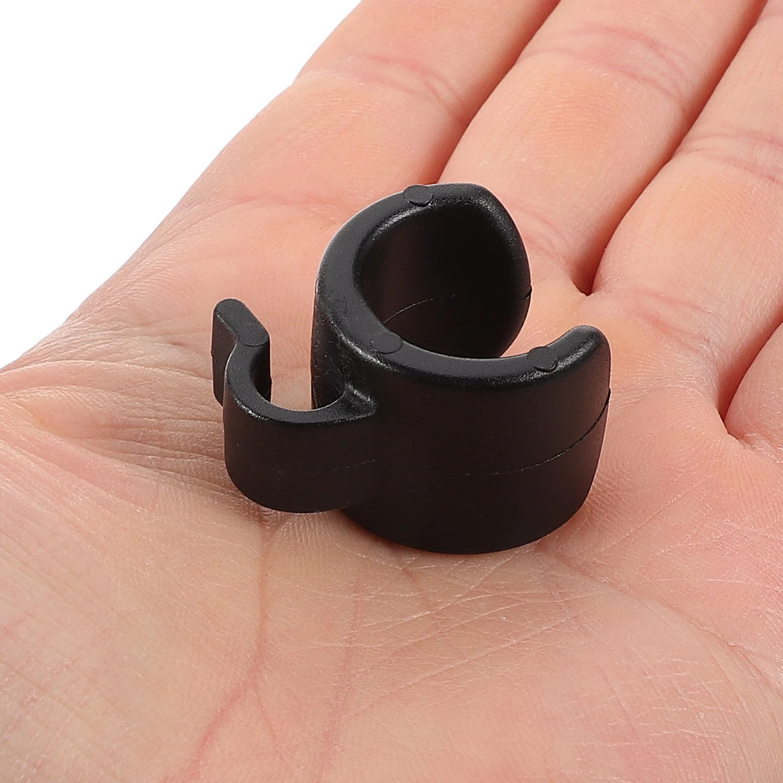 

20 Pcs Tripod Wire Clip Cable Mounting Clips Mic Stand Clear Buckle Holder Black Pole for Travel