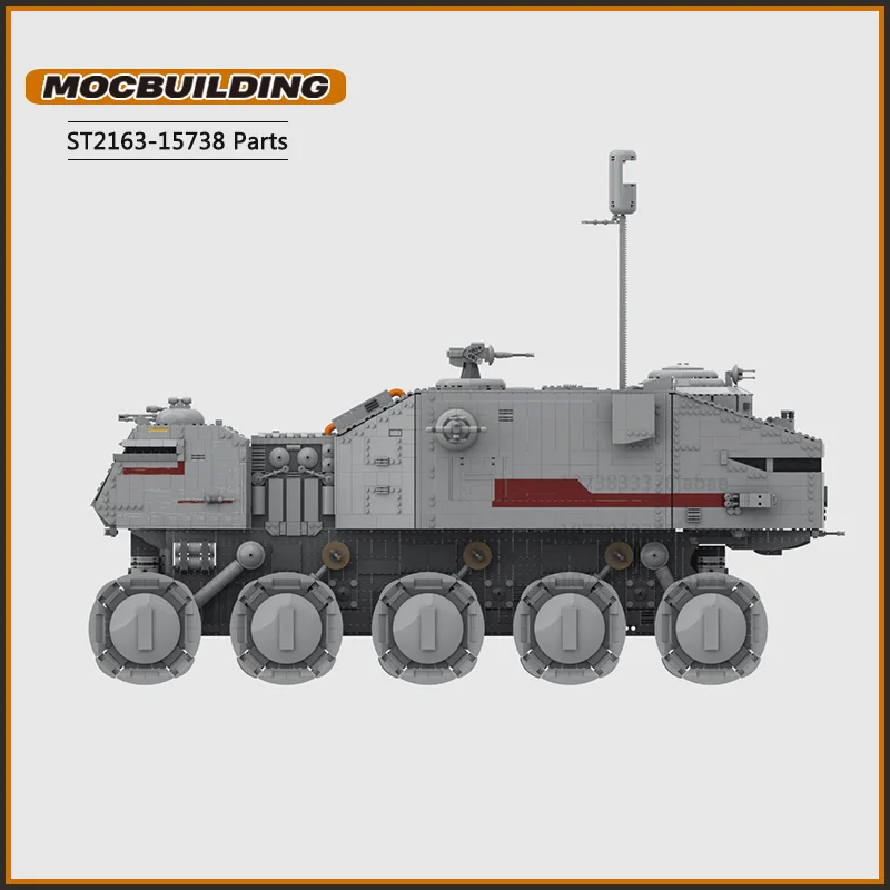 Ucs juggernaut a5 filme moc blocos de construção tecnologia transporte tijolos diy montagem modelo quebra-cabeça coleção brinquedos presente natal