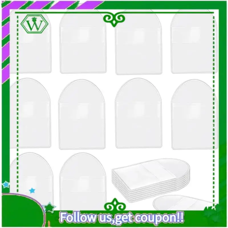 ABIK-600 Pack 2Inch Single Pocket Coin Sleeves, Plastic Coin Collection Supplies Transparent Holders Protector Clear Bags