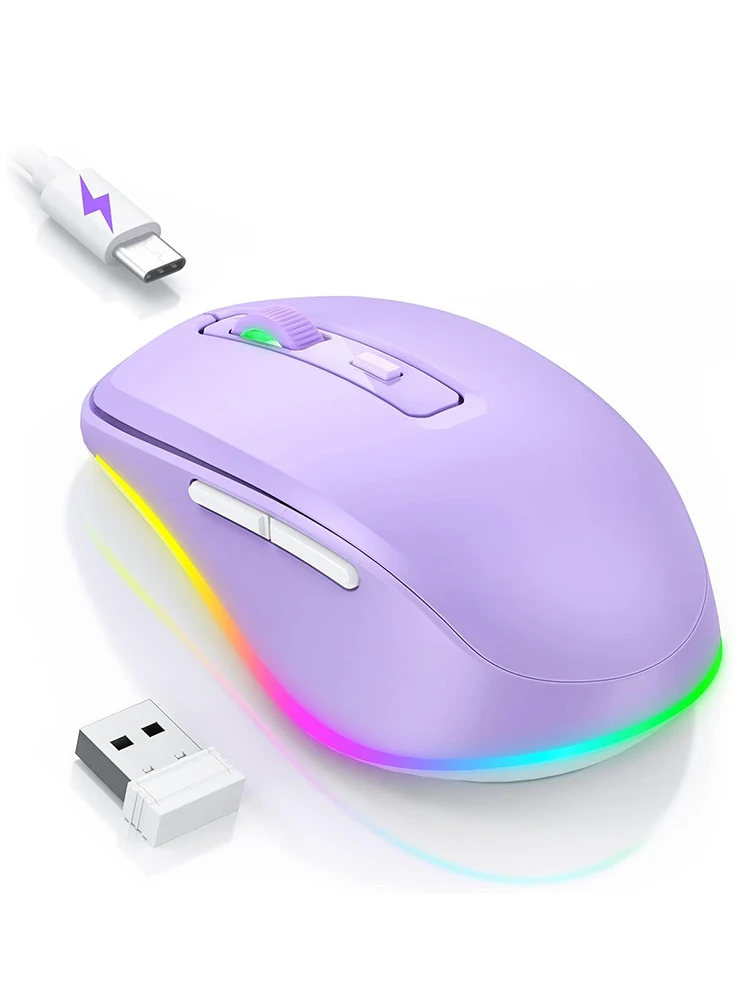 Souris mobile aste sans fil pour ordinateur portable, jiggler LED, mouvement aléatoire indétectable, garde la croissance éveillée